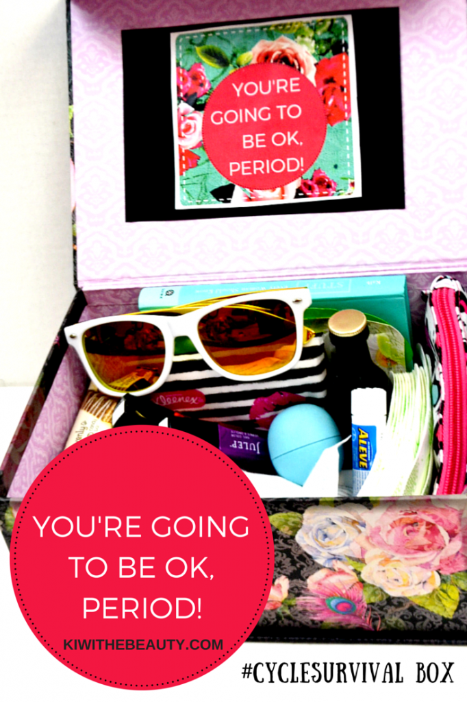 What to Put in You're Going to Be Ok,Period! CycleSurvival Box Kiwi